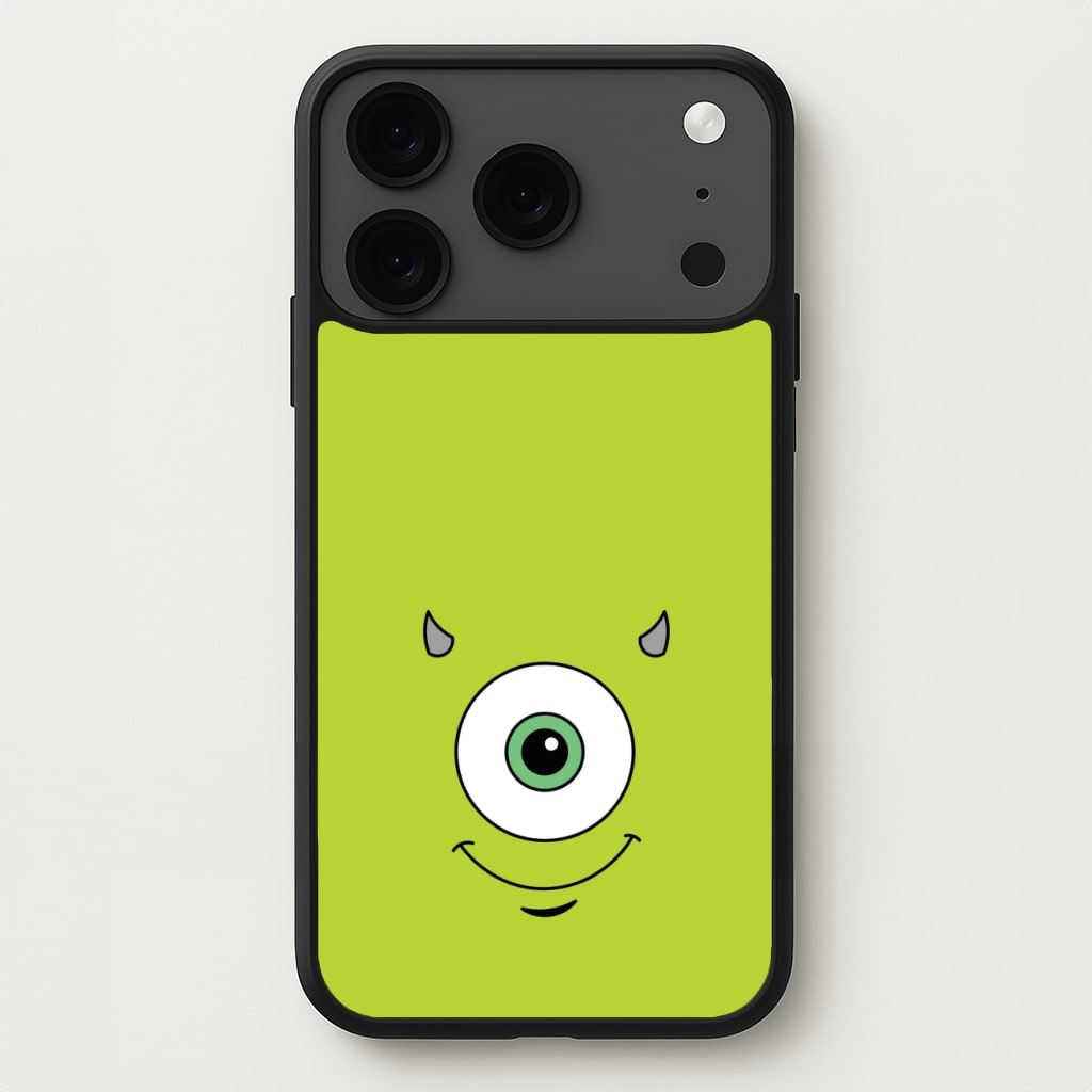 Green Monster Face Phone Case for iPhone 17 Pro