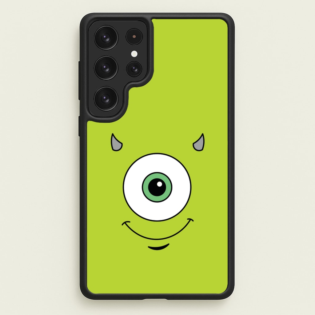 Green Monster Face - Disney Phone Case for Galaxy S22 Ultra