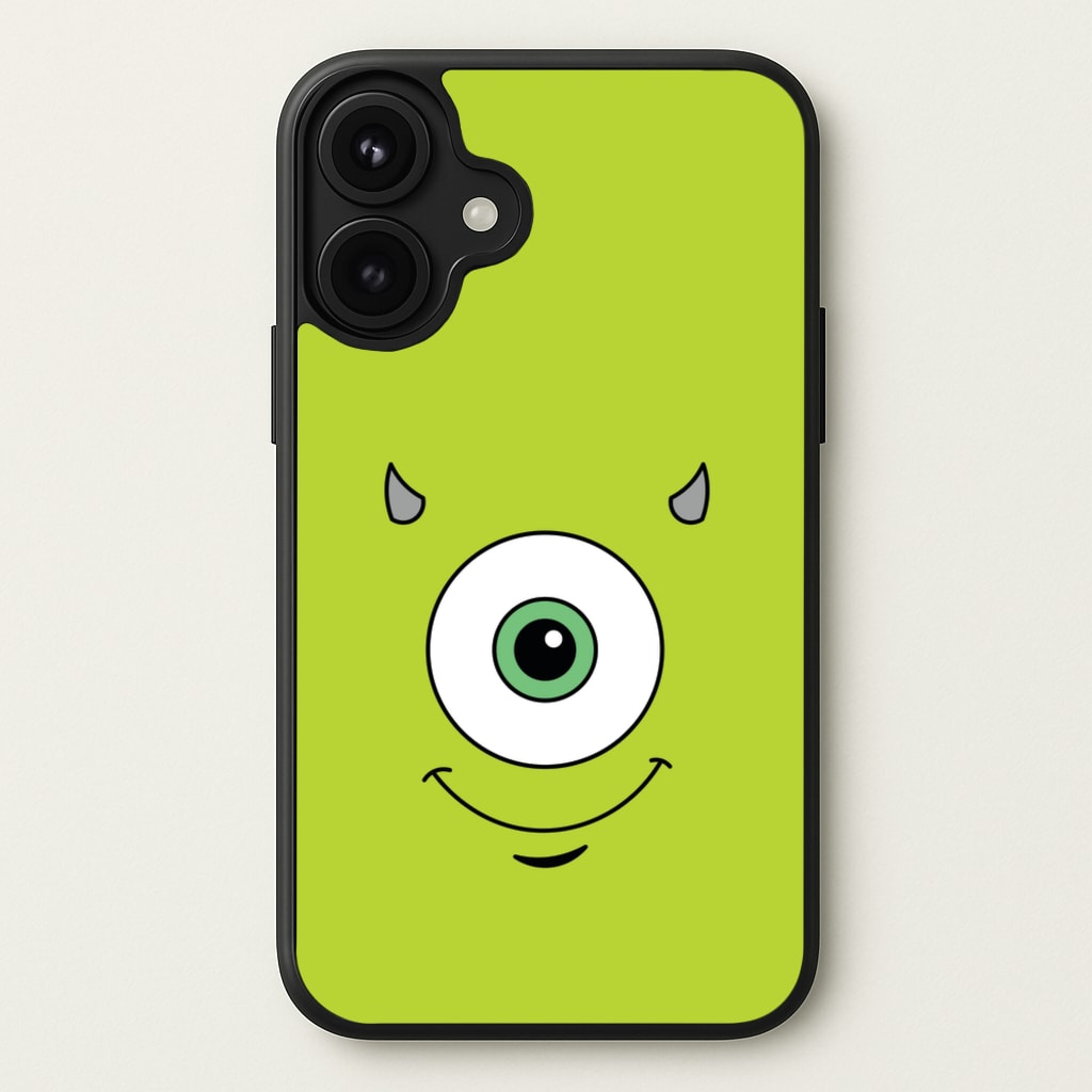 Green Monster Face Phone Case for iPhone 17