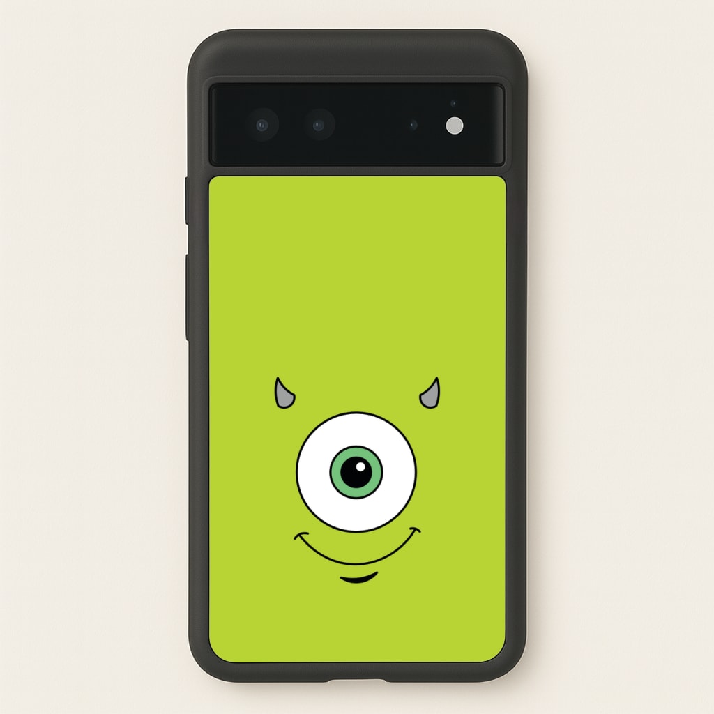 Green Monster Face - Disney Phone Case for Google Pixel 6