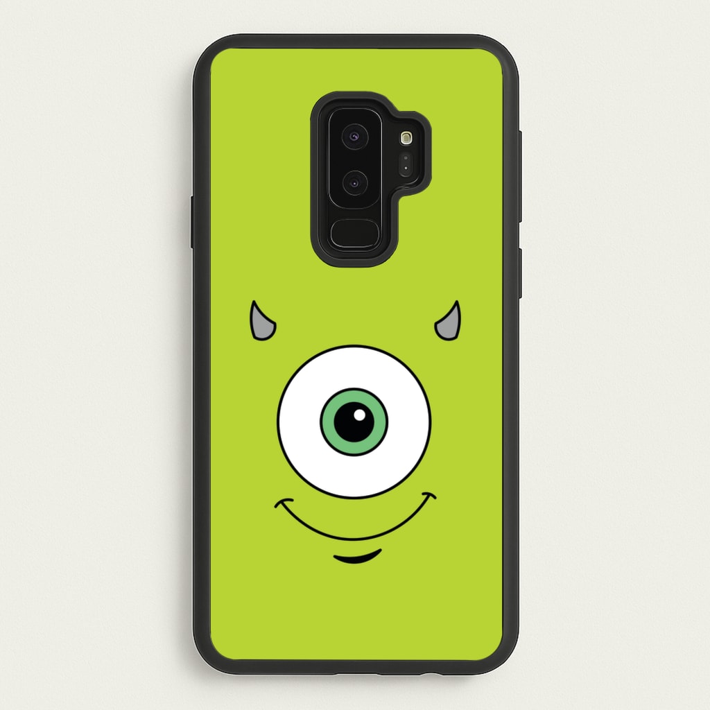 Green Monster Face - Disney Phone Case for Galaxy S9 Plus