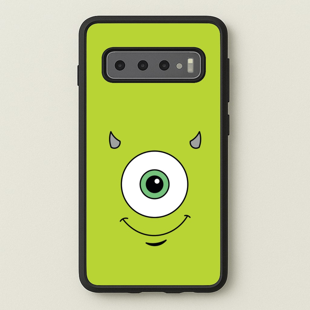 Green Monster Face - Disney Phone Case for Galaxy S10