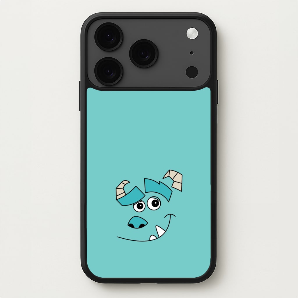 Blue Monster Face Phone Case for iPhone 17 Pro