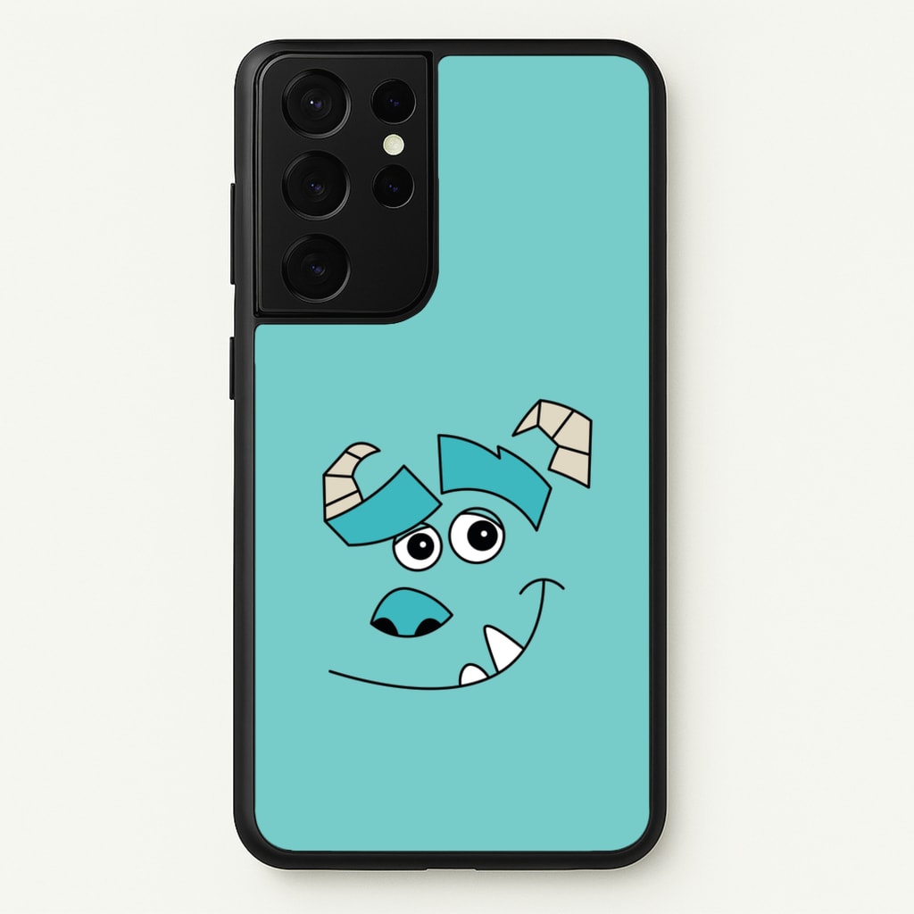 Blue Monster Face - Disney Phone Case for Galaxy S21 Ultra