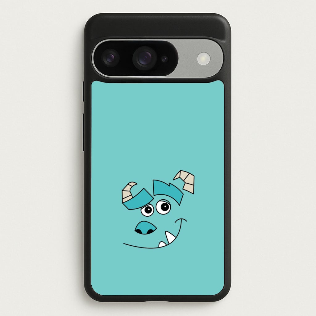 Blue Monster Face Phone Case for Google Pixel 10 / 10 Pro