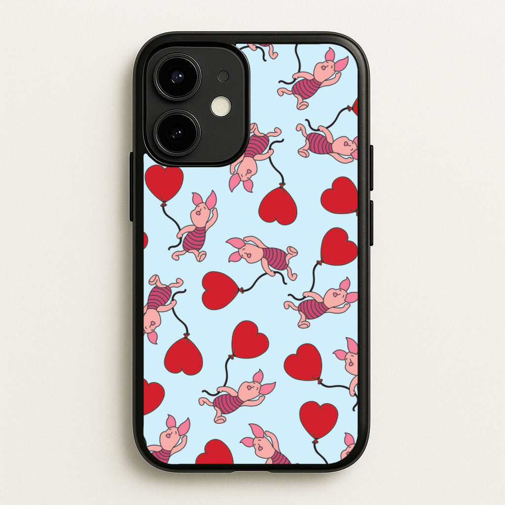 Baby Pig With Balloon Pattern - Disney Phone Case for iPhone 12 / 12 Pro