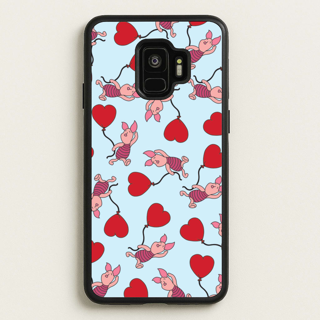 Baby Pig With Balloon Pattern - Disney Phone Case for Galaxy S9