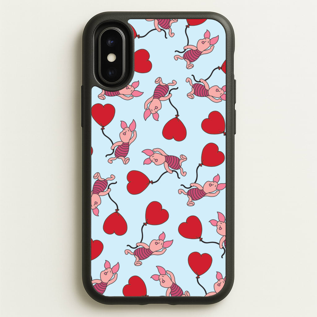 Baby Pig With Balloon Pattern - Disney Phone Case for iPhone X / XS