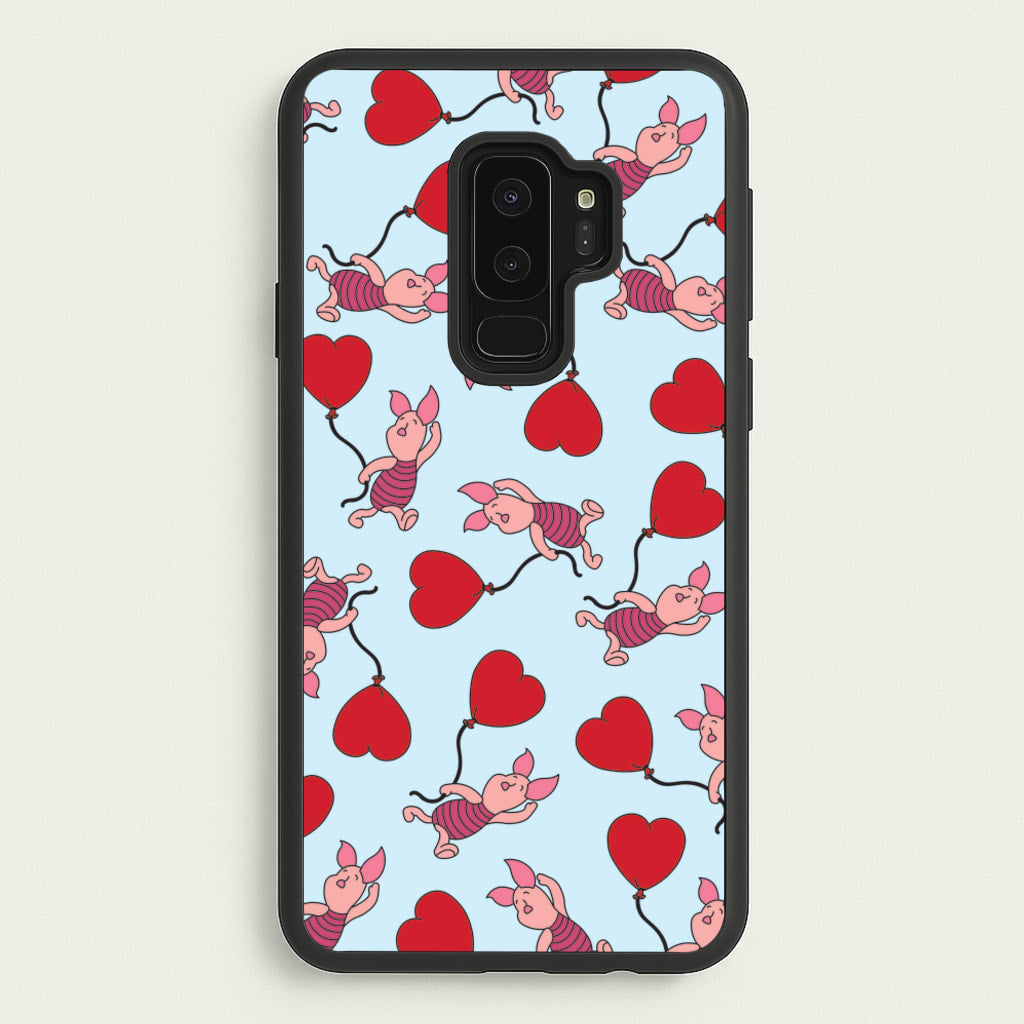 Baby Pig With Balloon Pattern - Disney Phone Case for Galaxy S9 Plus