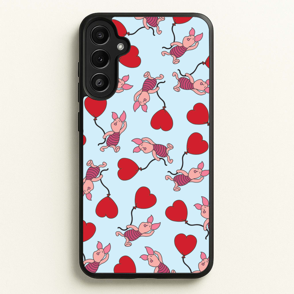 Baby Pig With Balloon Pattern - Disney Phone Case for Galaxy A34
