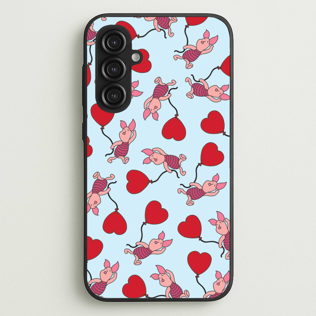 Baby Pig With Balloon Pattern - Disney Phone Case for Galaxy S23FE
