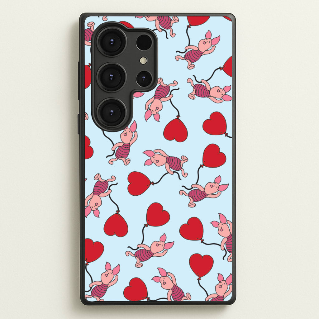 Baby Pig With Balloon Pattern - Disney Phone Case for Galaxy S25 Ultra