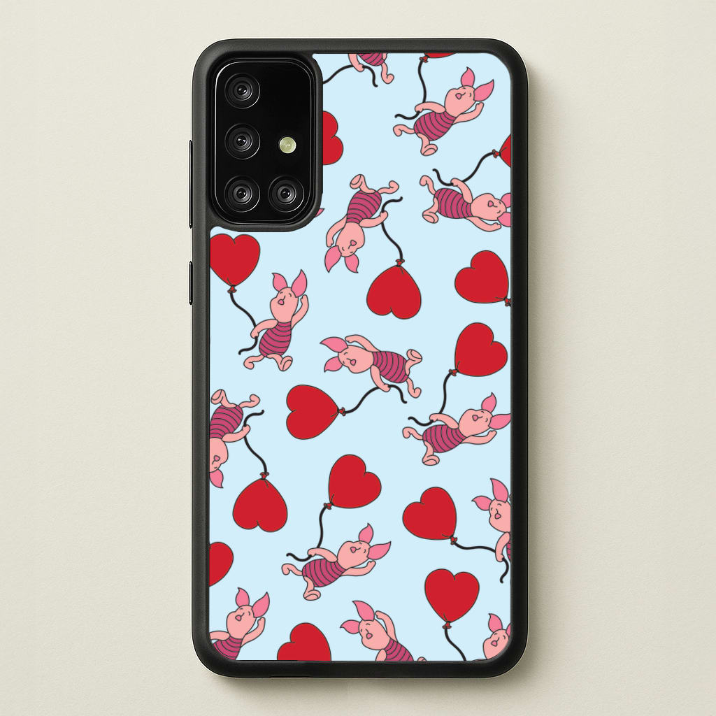 Baby Pig With Balloon Pattern - Disney Phone Case for Galaxy A71