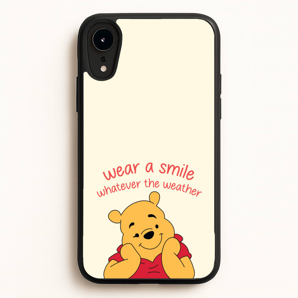 Wear A Smile Whatever The Weather - Disney Phone Case for iPhone XR
