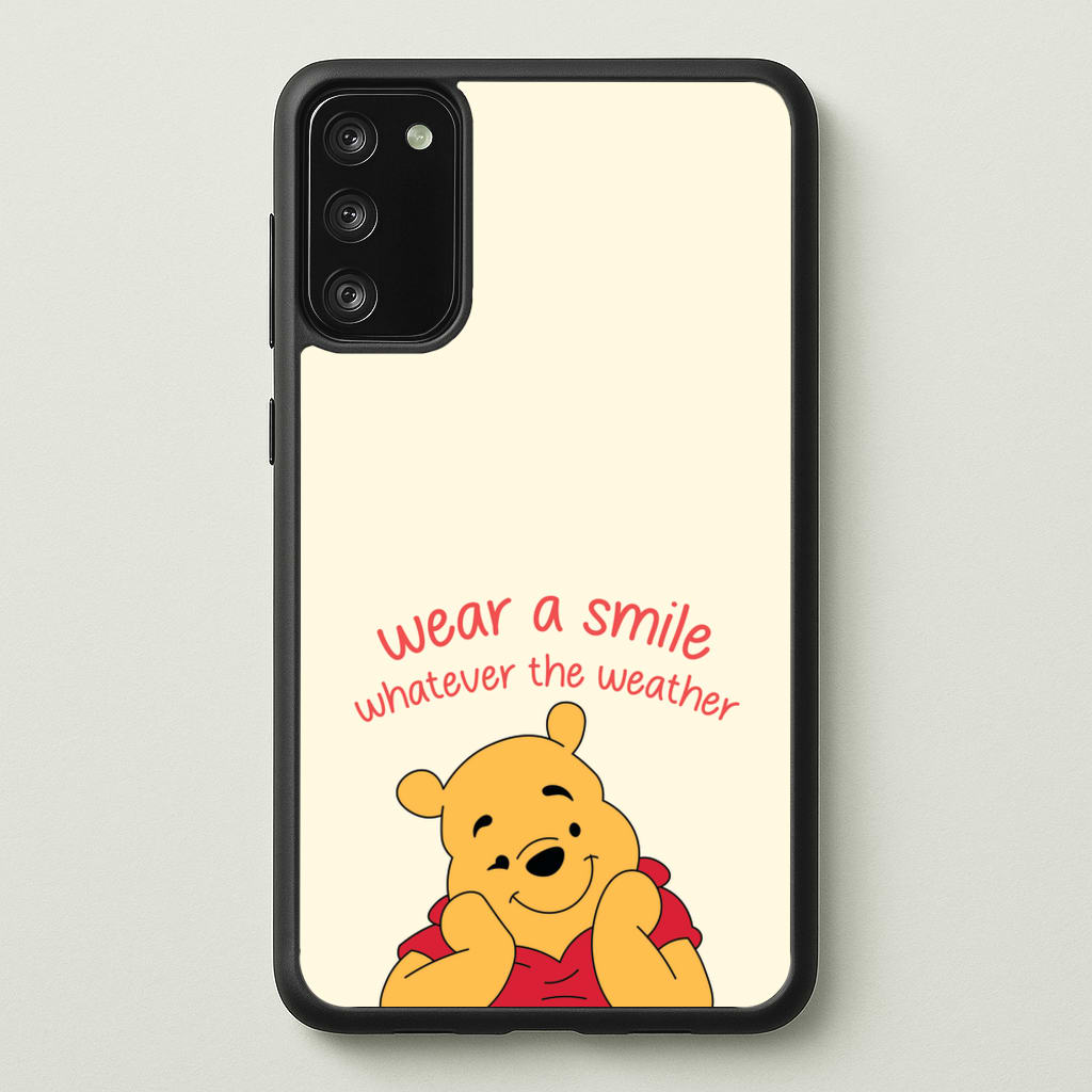 Wear A Smile Whatever The Weather - Disney Phone Case for Galaxy S20