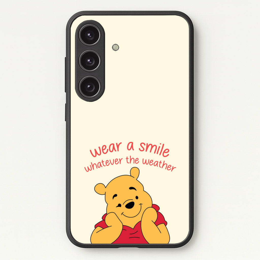 Wear A Smile Whatever The Weather - Disney Phone Case for Galaxy S24
