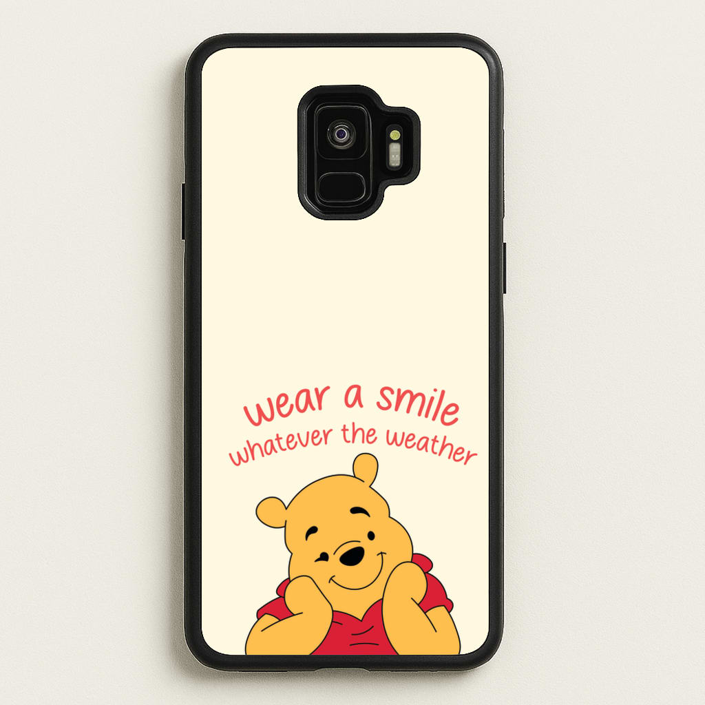 Wear A Smile Whatever The Weather - Disney Phone Case for Galaxy S9