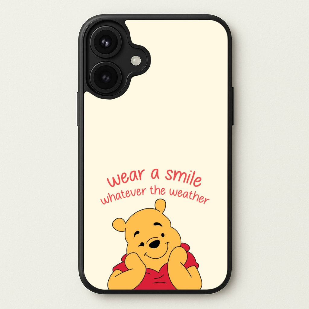 Wear A Smile Whatever The Weather Phone Case for iPhone 17