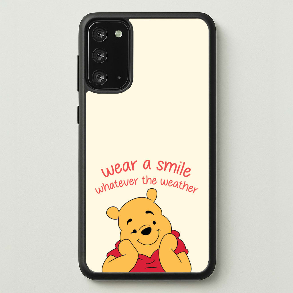 Wear A Smile Whatever The Weather - Disney Phone Case for Galaxy Note 20