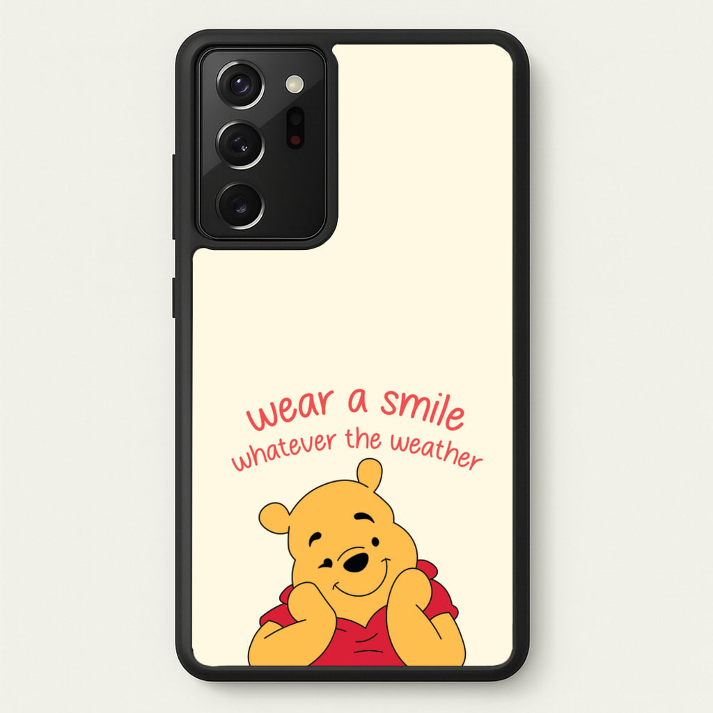 Wear A Smile Whatever The Weather - Disney Phone Case for Galaxy Note 20 Ultra