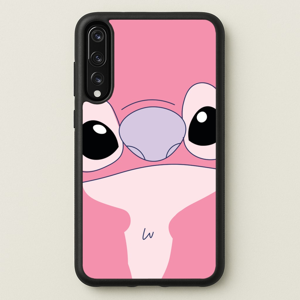 Cute Pink Alien Face - Stitch Phone Case for Huawei P20 Pro