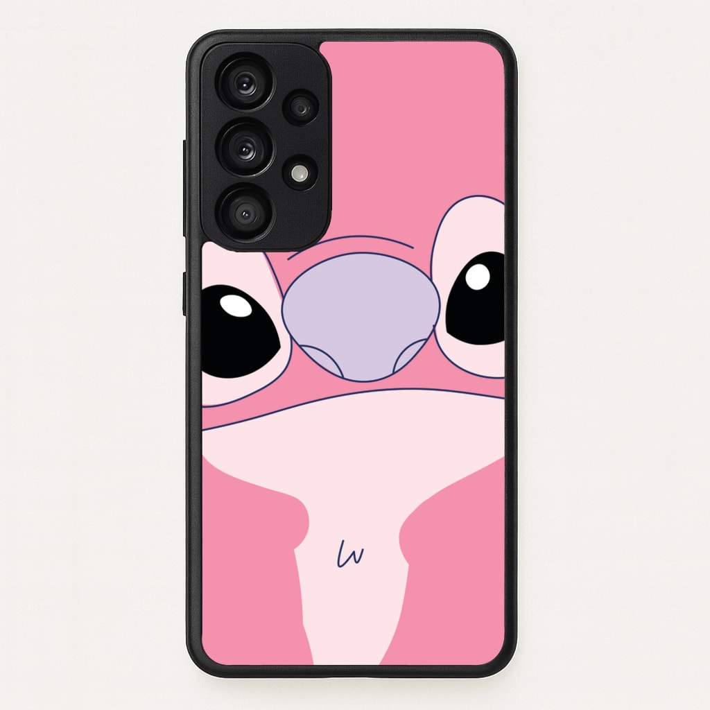 Cute Pink Alien Face - Stitch Phone Case for Galaxy A33