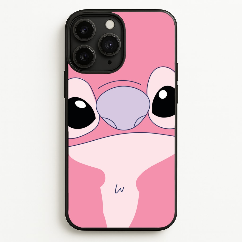 Cute Pink Alien Face - Stitch Phone Case for iPhone 11 Pro Max