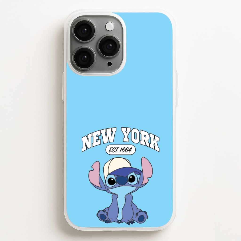 New York Blue Alien - Stitch Phone Case for iPhone 11 Pro Max