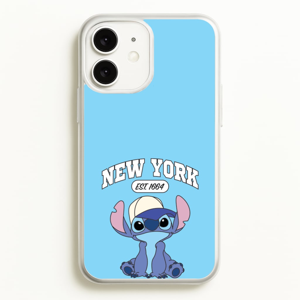 New York Blue Alien - Stitch Phone Case for iPhone 11