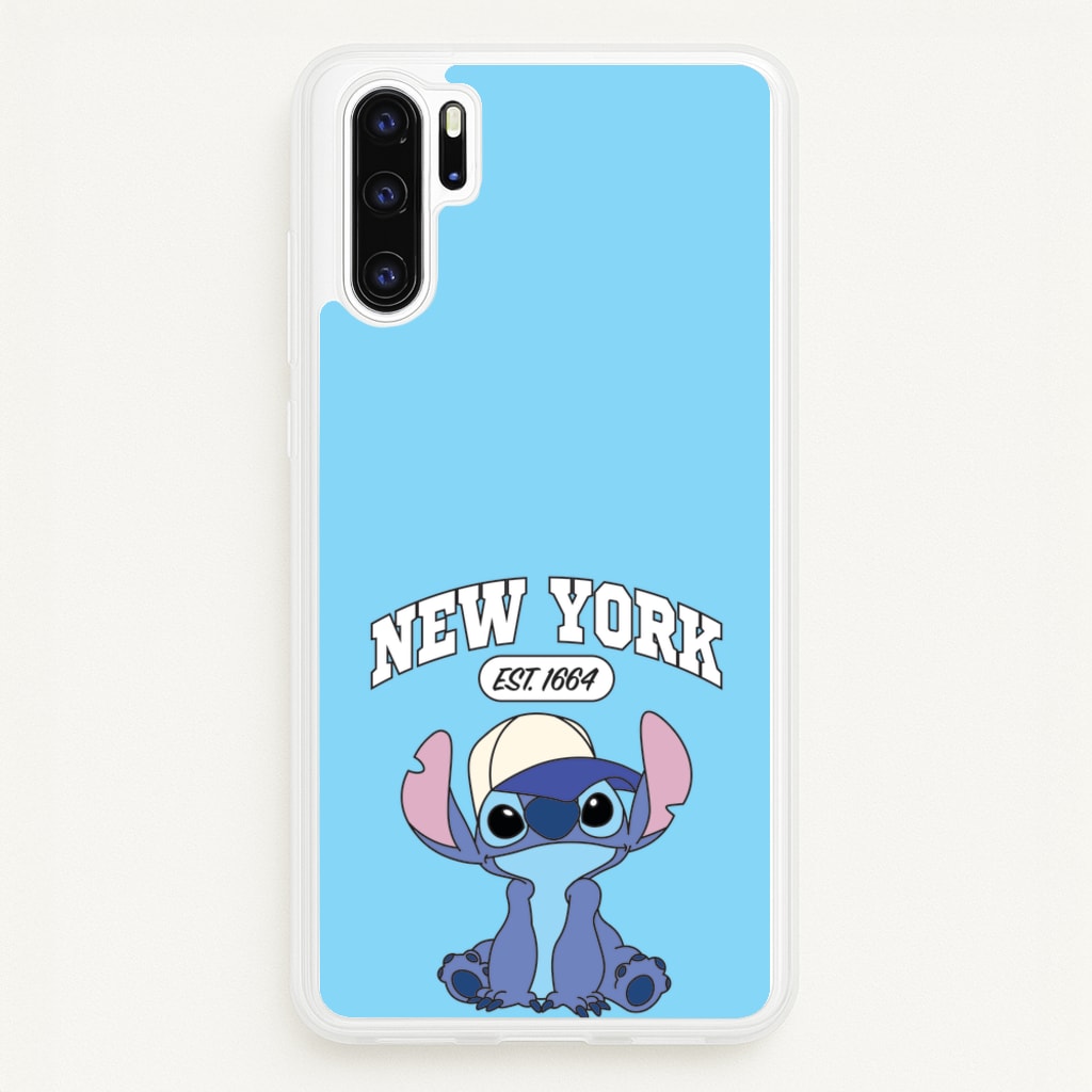 New York Blue Alien - Stitch Phone Case for Huawei P30 Pro
