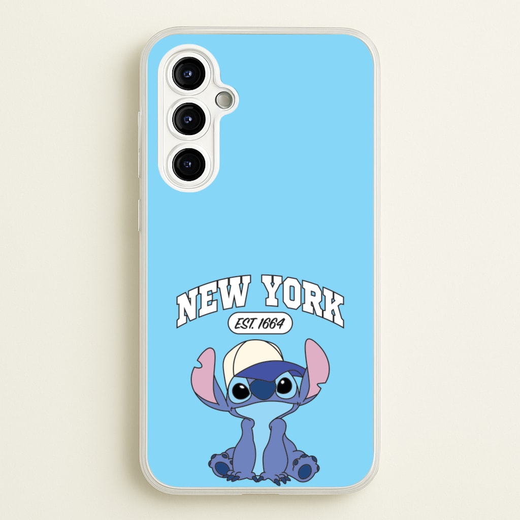 New York Blue Alien - Stitch Phone Case for Galaxy A54