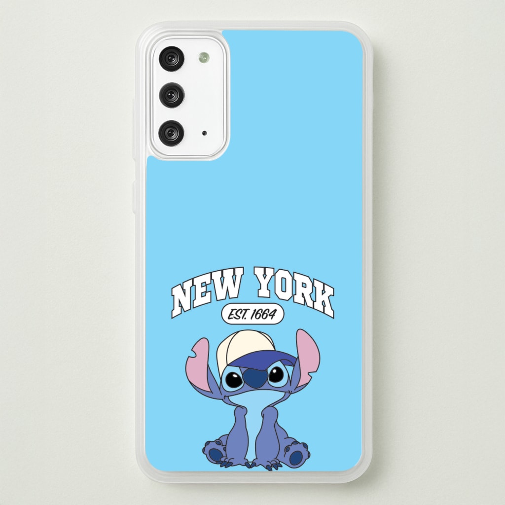 New York Blue Alien - Stitch Phone Case for Galaxy Note 20