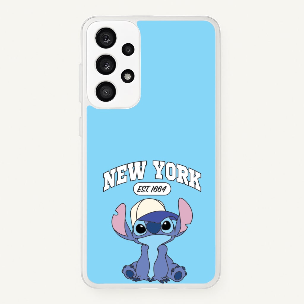 New York Blue Alien - Stitch Phone Case for Galaxy A53