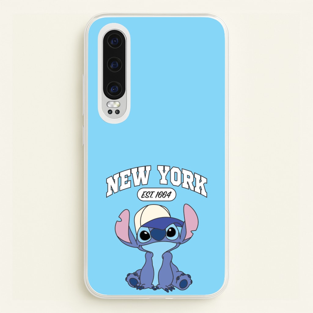 New York Blue Alien - Stitch Phone Case for Huawei P30