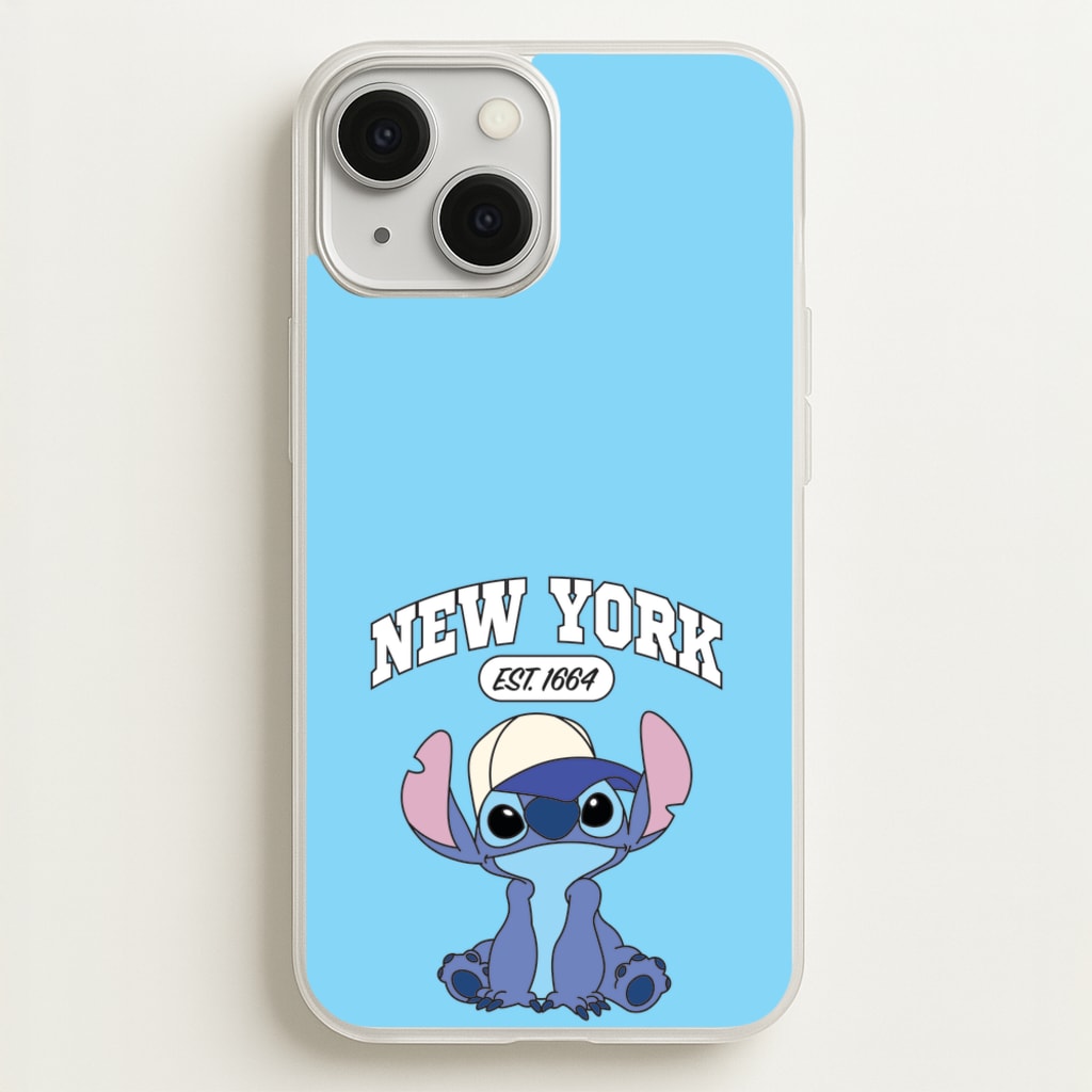 New York Blue Alien - Stitch Phone Case for iPhone 13 Mini