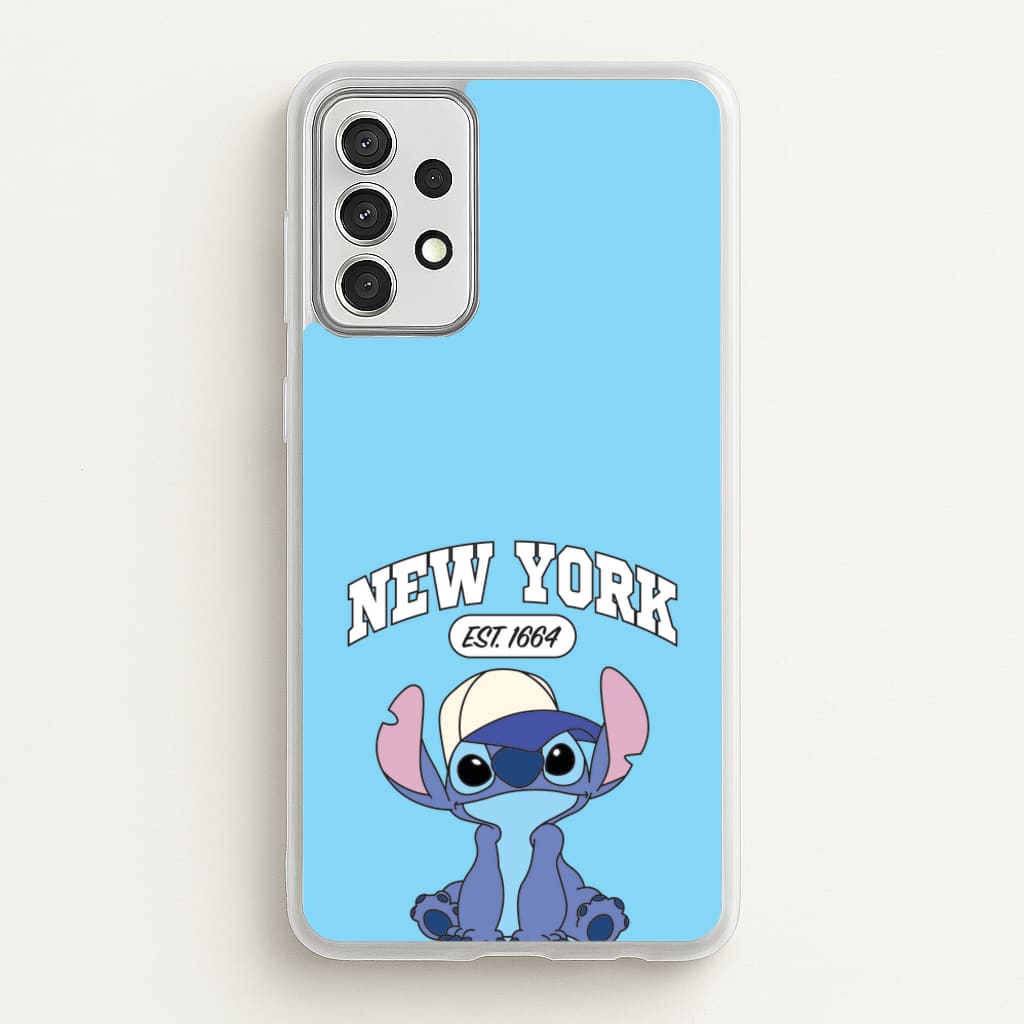 New York Blue Alien - Stitch Phone Case for Galaxy A52 / A52s