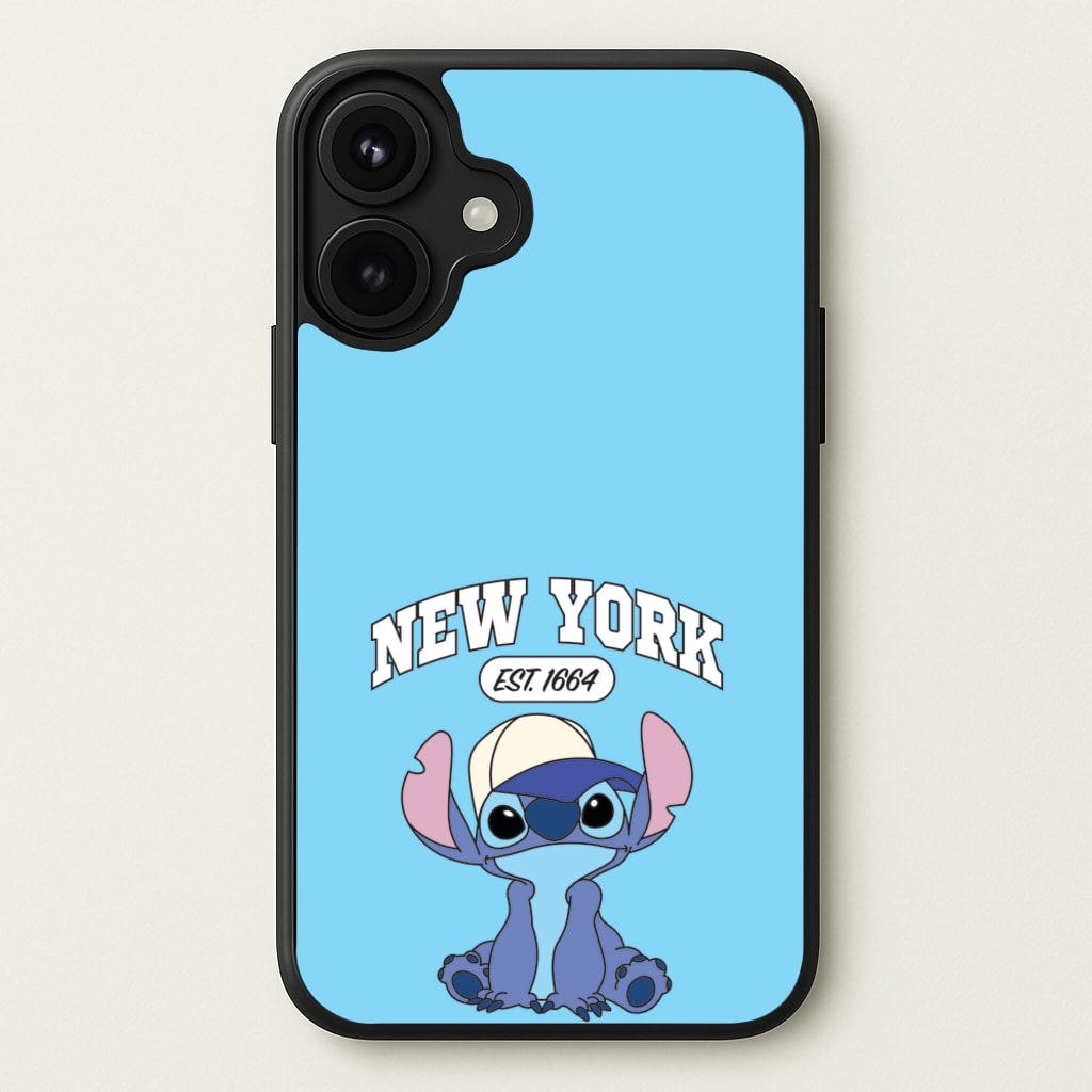 New York Blue Alien Phone Case for iPhone 17