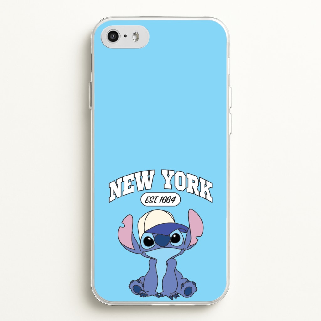 New York Blue Alien - Stitch Phone Case for iPhone 5 / 5s / SE 2016