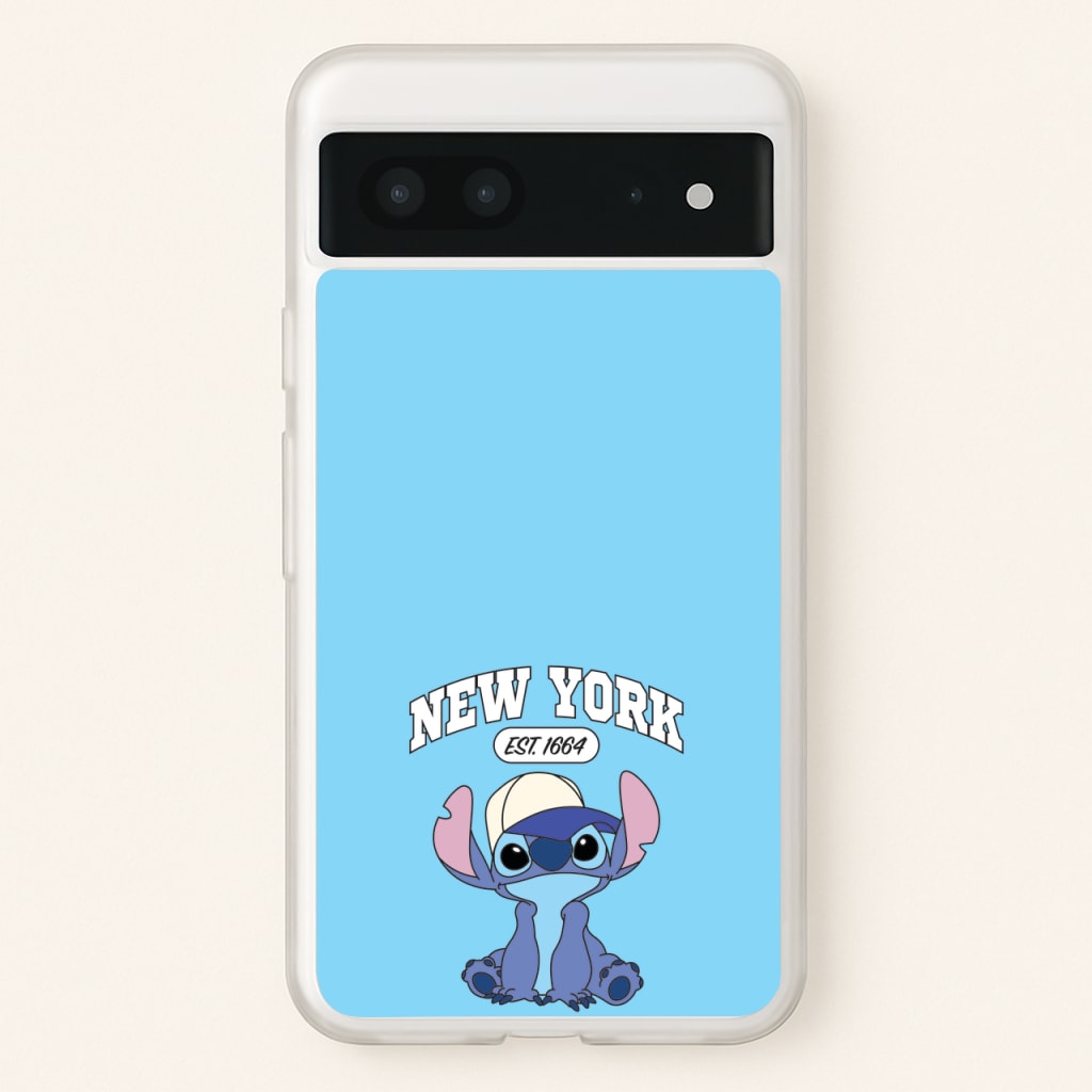New York Blue Alien - Stitch Phone Case for Google Pixel 7
