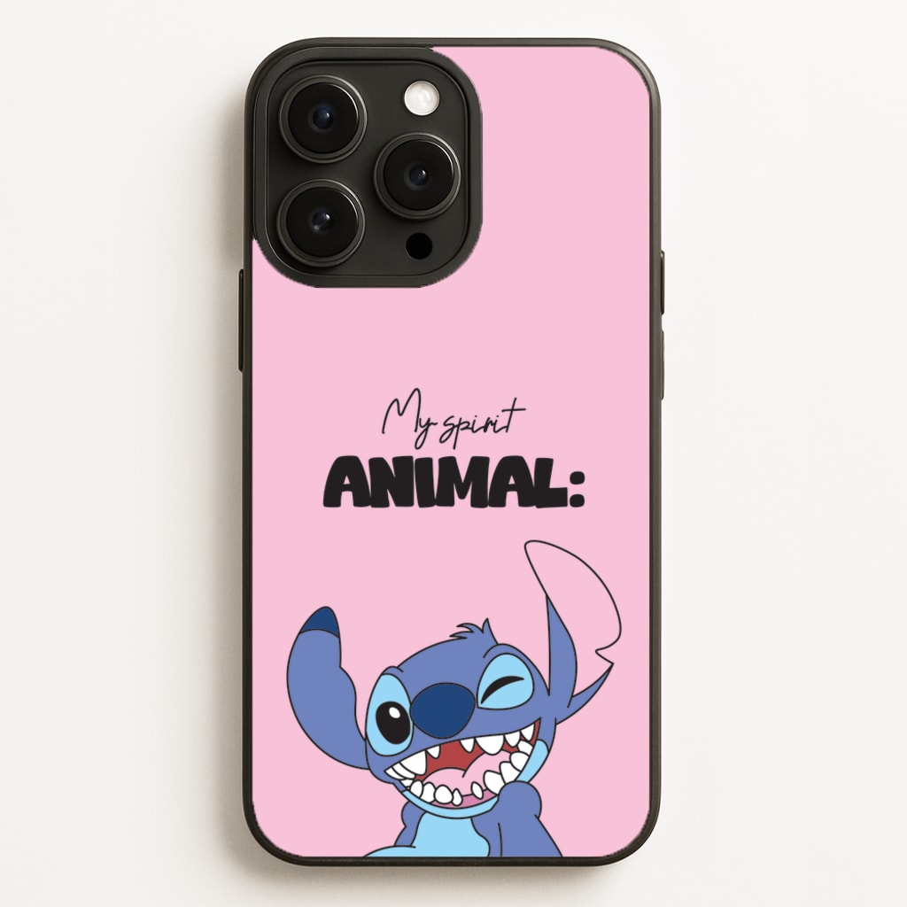 My Sprit Animal Blue Alien - Stitch Phone Case for iPhone 16 Pro Max