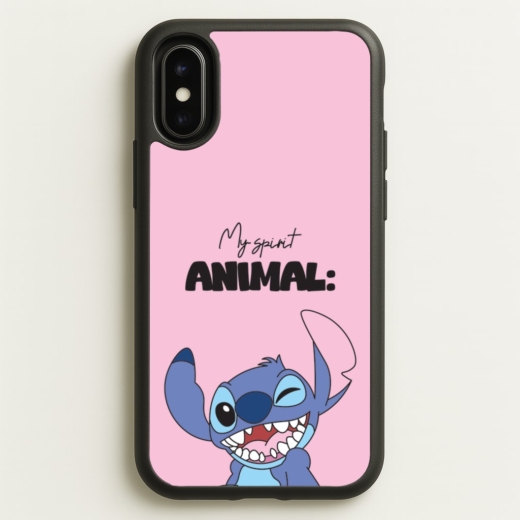 My Sprit Animal Blue Alien - Stitch Phone Case for iPhone X / XS