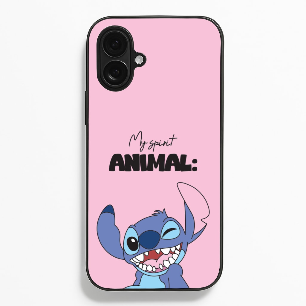 My Sprit Animal Blue Alien - Stitch Phone Case for iPhone 16 Plus