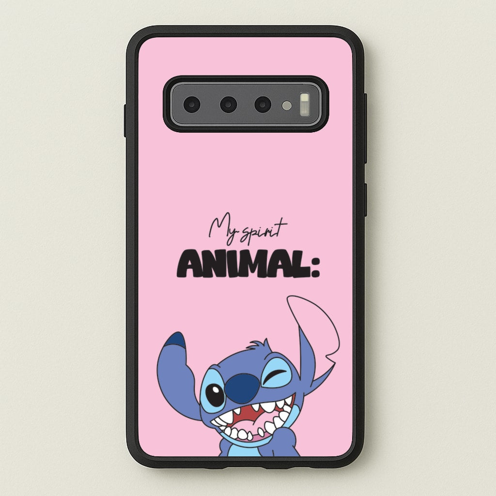 My Sprit Animal Blue Alien - Stitch Phone Case for Galaxy S10