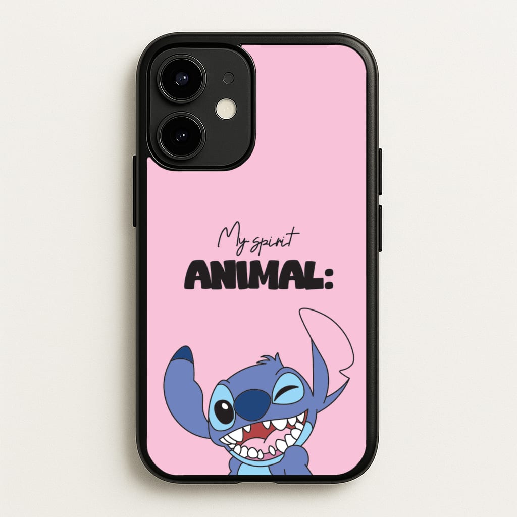My Sprit Animal Blue Alien - Stitch Phone Case for iPhone 12 / 12 Pro