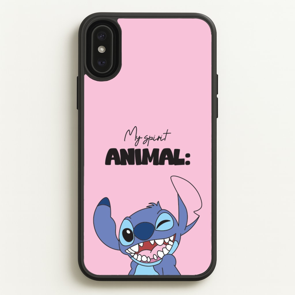 My Sprit Animal Blue Alien - Stitch Phone Case for iPhone XS Max