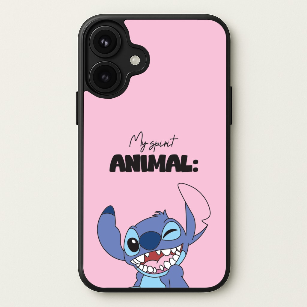My Sprit Animal Blue Alien Phone Case for iPhone 17