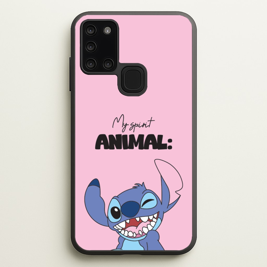 My Sprit Animal Blue Alien - Stitch Phone Case for Galaxy A21s