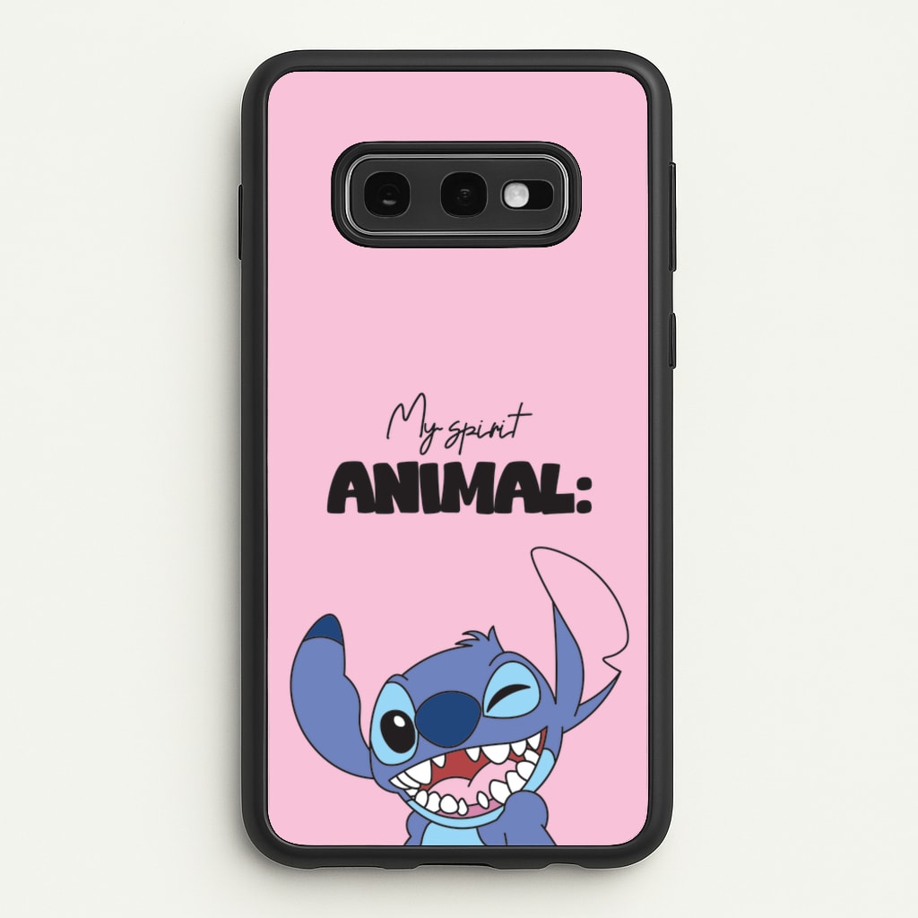 My Sprit Animal Blue Alien - Stitch Phone Case for Galaxy S10e