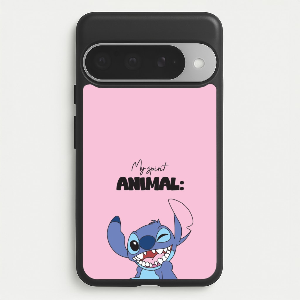 My Sprit Animal Blue Alien Phone Case for Google Pixel 10 Pro XL