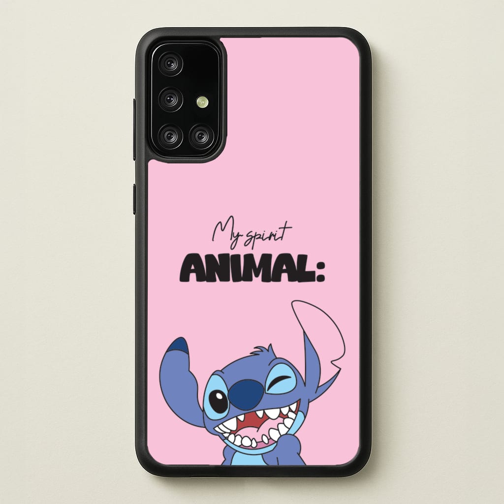 My Sprit Animal Blue Alien - Stitch Phone Case for Galaxy A71